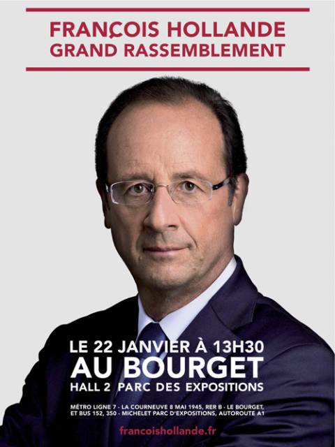 Dimanche 22 janvier, grand rassemblement autour de François Hollande au Bourget