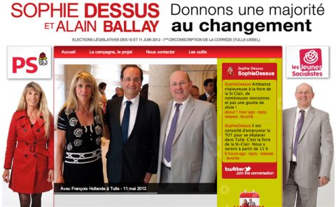 Législatives 2012 : Le site de campagne de Sophie Dessus